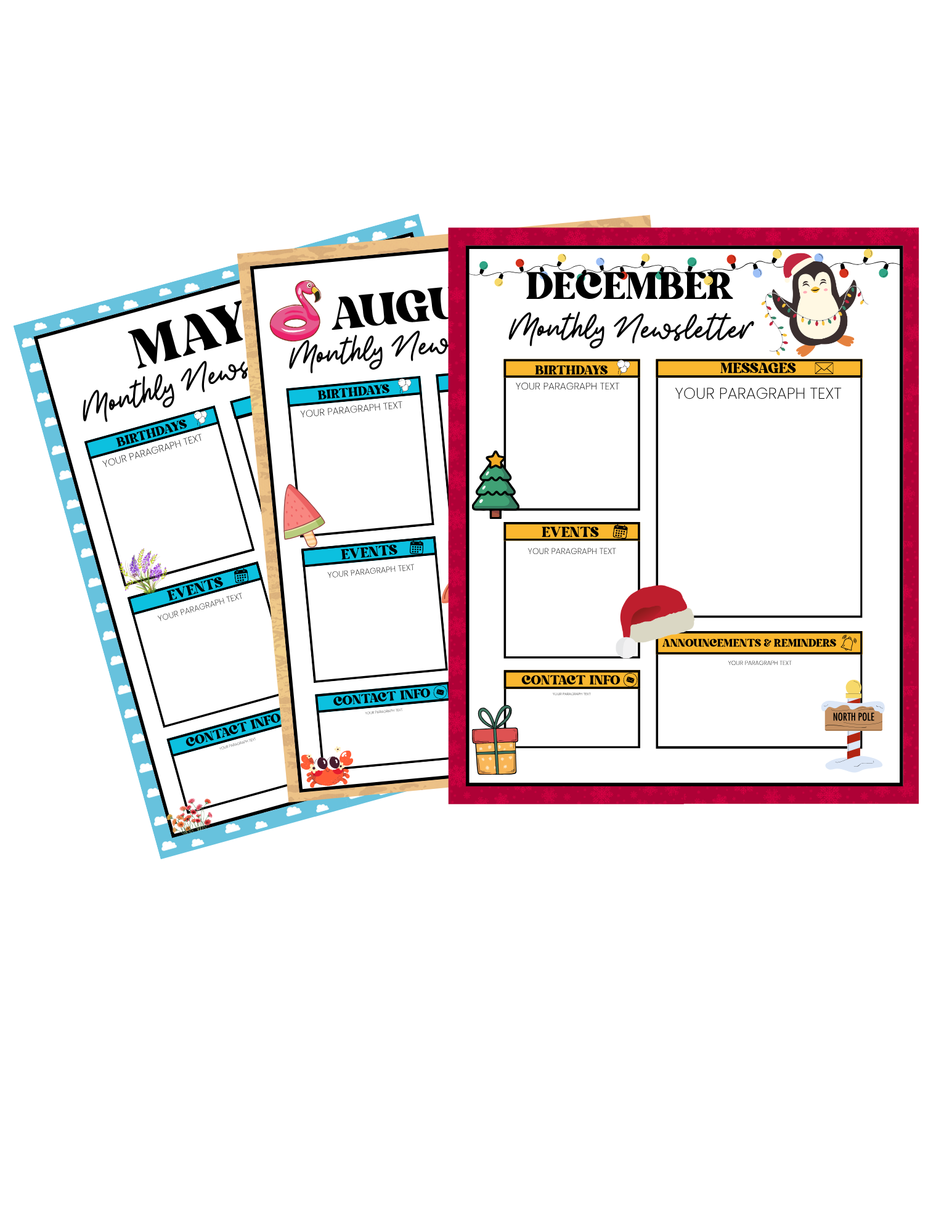 Monthly Newsletter Template